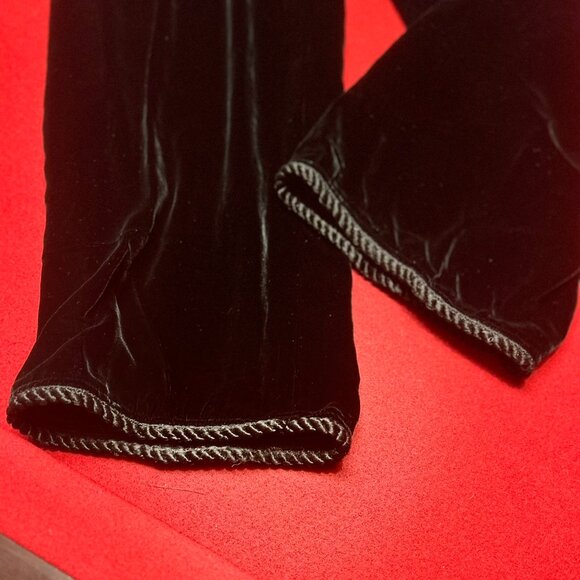 Vintage Black Velvet Halter Top – Size 10 - Picture 8 of 9